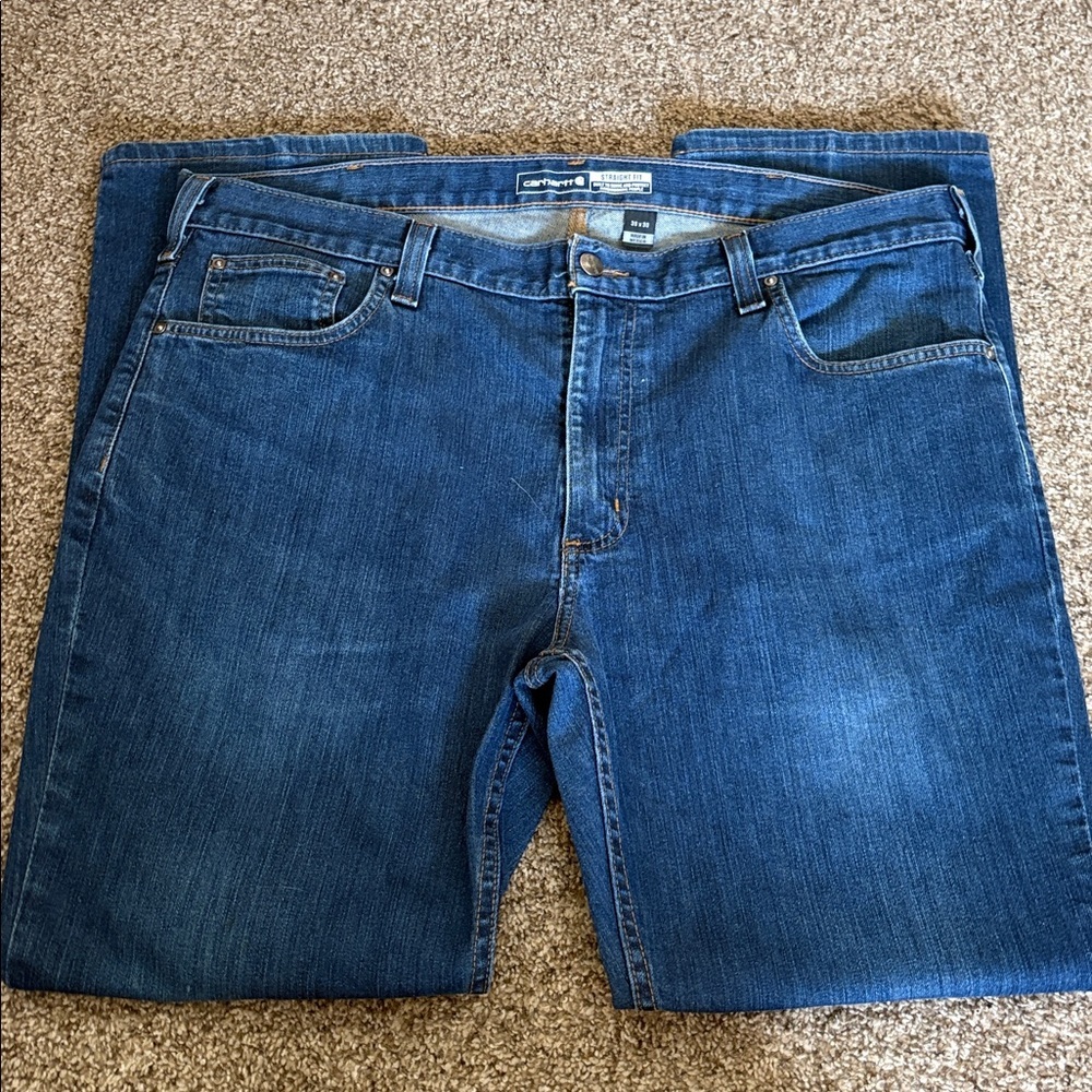 Carhartt Men’s Straight Leg Fit Jeans - Picture 3 of 4